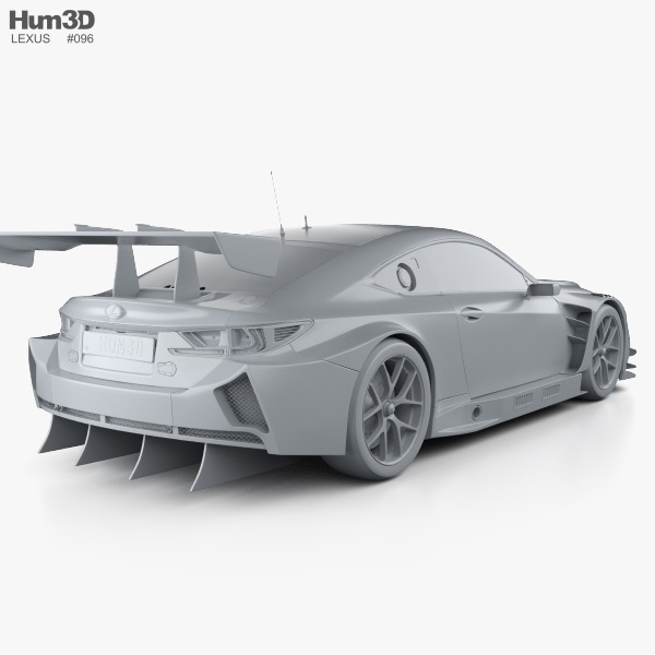 Lexus Rc F Gt3 2017 3d Model Vehicles On Hum3d
