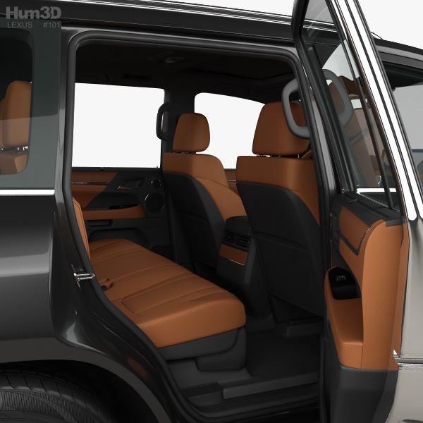 Lexus Lx With Hq Interior 2016 3d Model