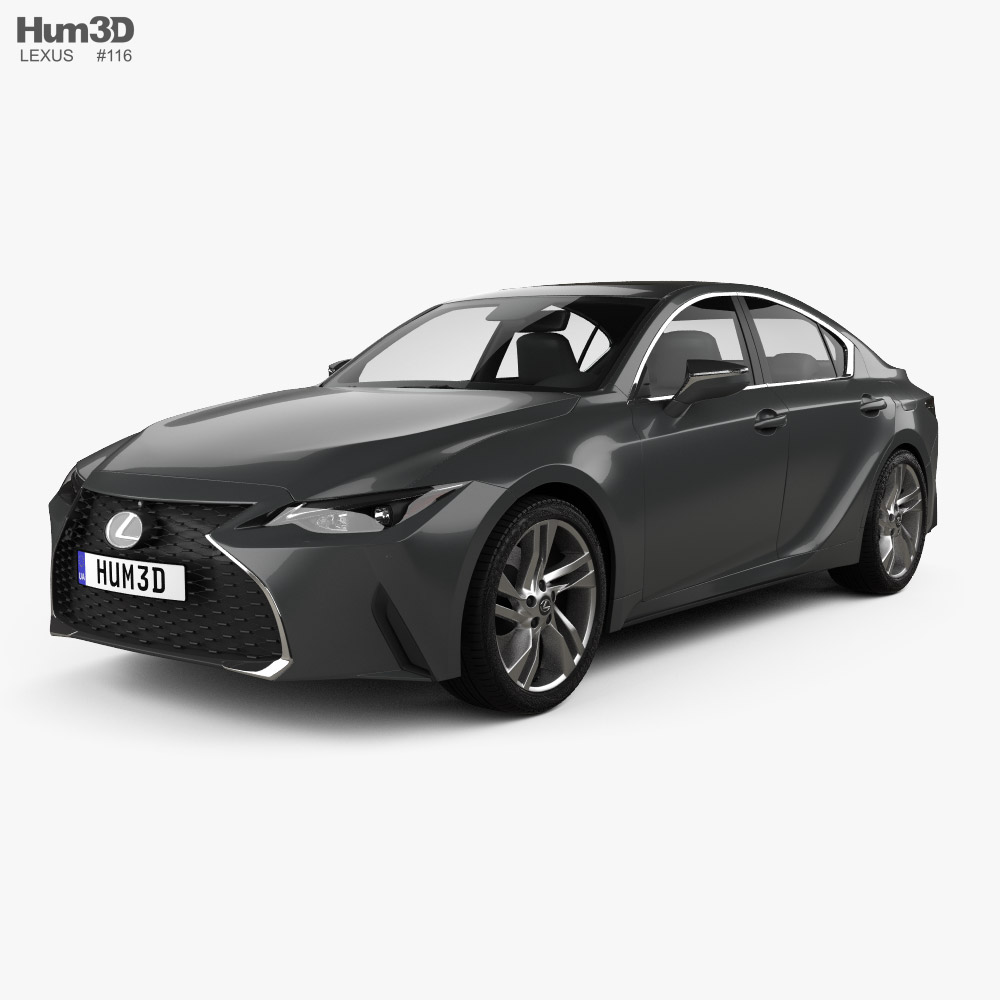 lexus is 2021 3d model - vehicles on hum3d