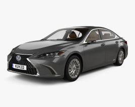 Lexus ES hybrid with HQ interior 2024 3D model