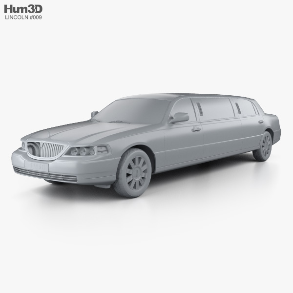 Lincoln Town Car Limousine 2011 3d Model Vehicles On Hum3d