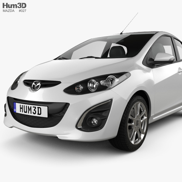 Mazda 2 Demio 5 Door R 2013 3d Model
