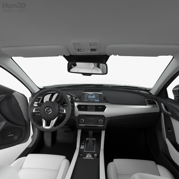 Mazda 6 Gj Sedan With Hq Interior 2015 3d Model