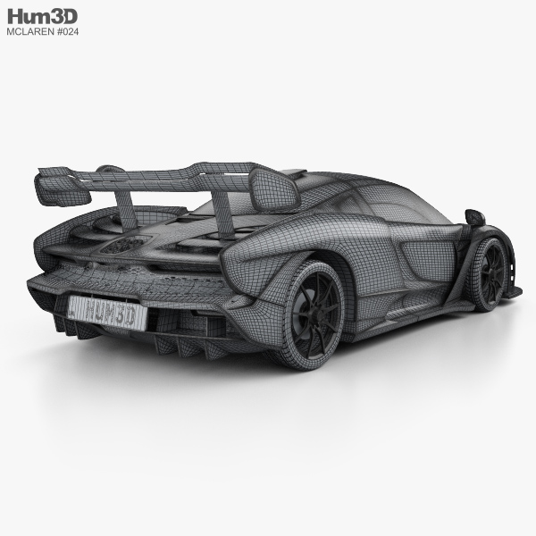 McLaren Senna 2019 3D model - Hum3D