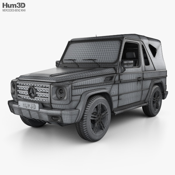 Mercedes Benz G Class Cabriolet 3 Door 2011 3d Model Vehicles On