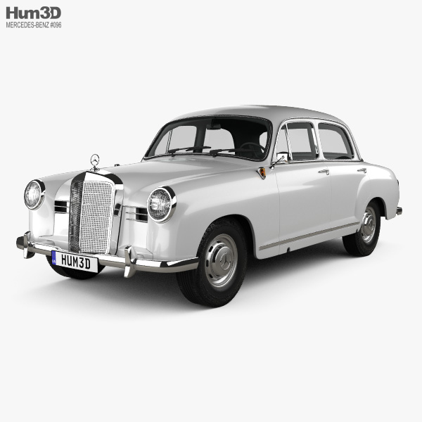 Mercedes Benz Ponton 180 W120 1953 3d Model Vehicles On