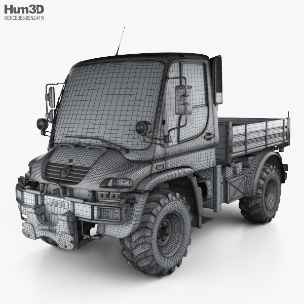 Mercedes-Benz Unimog U300 2012 3D model - Vehicles on Hum3D