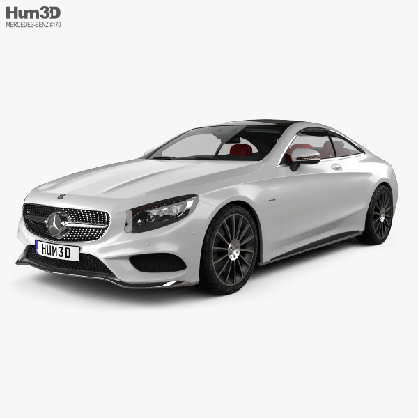 Mercedes Benz S Class Amg Sports Package C217 Coupe With Hq Interior 2014 3d Model