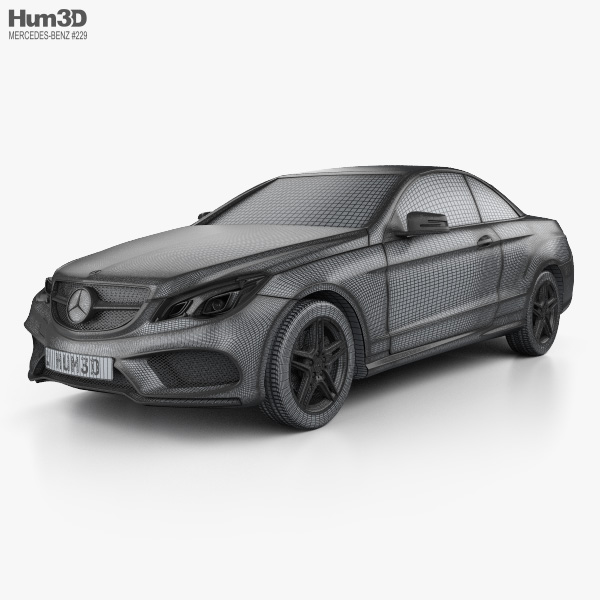 Mercedes Benz E Class Convertible Amg Sports Package With Hq Interior 2014 3d Model