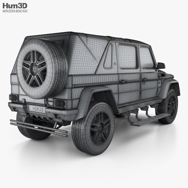 Mercedes Benz G Class W463 Maybach Landaulet With Hq Interior 2017 3d Model