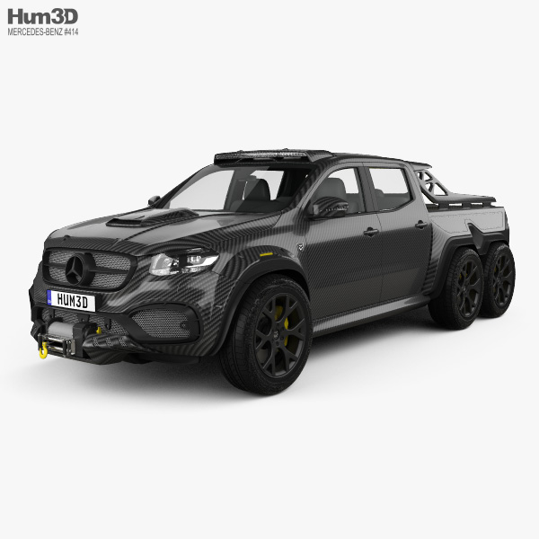 Mercedes Benz X Class Carlex Exy Monster X 6x6 2019 3d