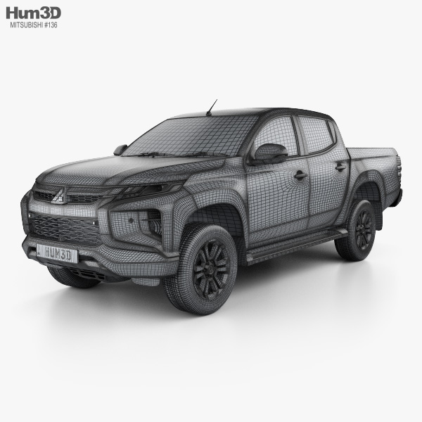 Mitsubishi Triton Double Cab 2019 3d Model Vehicles On Hum3d