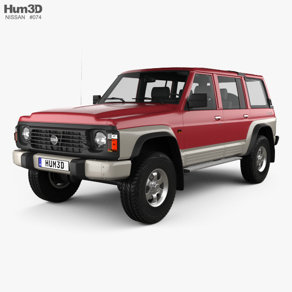 Nissan Patrol (Y60) 5-door 1987 3D model - Vehicles on Hum3D