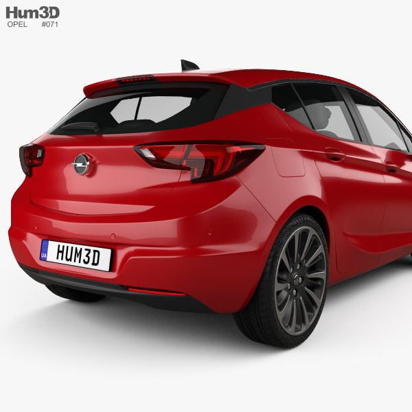 Opel Astra K 16 3d Model Vehicles On Hum3d