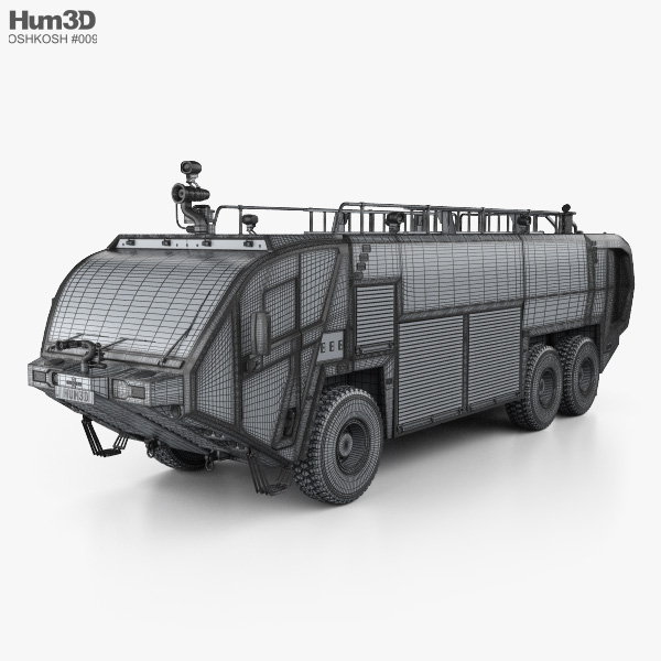 Oshkosh Striker 3000 Fire Truck 2010 3D model - Vehicles on Hum3D
