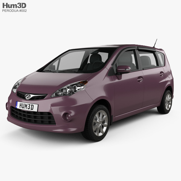 Perodua Alza 2009 3D model - Vehicles on Hum3D