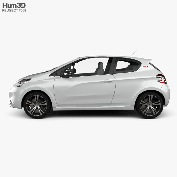 Peugeot 208 GTI 2013 3d model