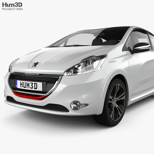 Peugeot 208 GTI 2013 3d model