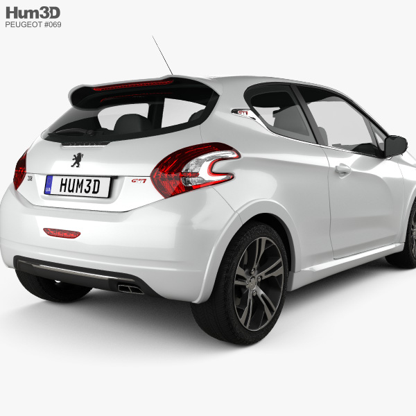 Peugeot 208 GTI 2013 3d model