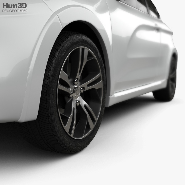 Peugeot 208 GTI 2013 3d model