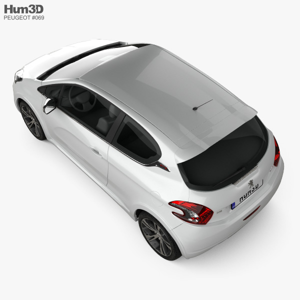 Peugeot 208 GTI 2013 3d model