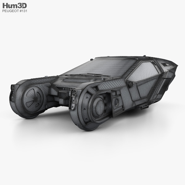 Peugeot Blade Runner 2049 Spinner 2018 3d Model Vehicles On Hum3d