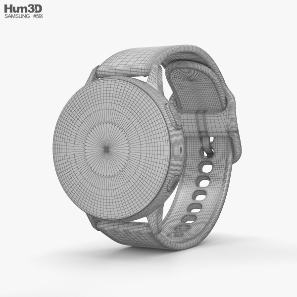 Samsung Galaxy Watch Active 2 44mm Aluminium Aqua Black 3d Model Electronics On Hum3d
