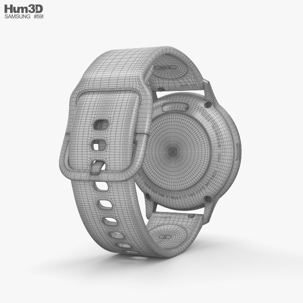 Samsung Galaxy Watch Active 2 44mm Aluminium Aqua Black 3d Model Electronics On Hum3d