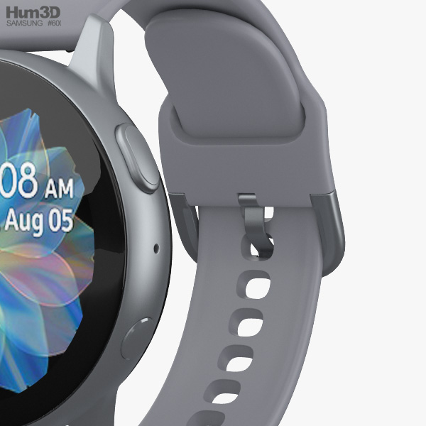 Samsung Galaxy Watch Active 2 44mm Aluminium Cloud Silver 3d Model Electronics On Hum3d