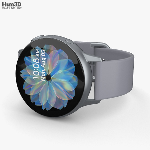 Samsung Galaxy Watch Active 2 44mm Aluminium Cloud Silver 3d Model Electronics On Hum3d