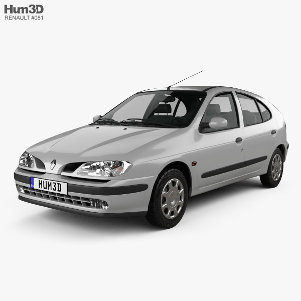 Renault Megane 5 Door Hatchback 1995 3d Model Vehicles On Hum3d