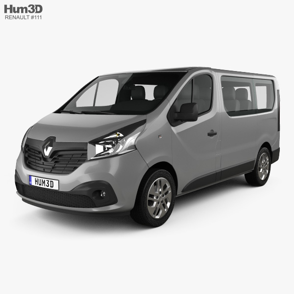 Renault Trafic Passenger Van 2014 3d Model Vehicles On Hum3d