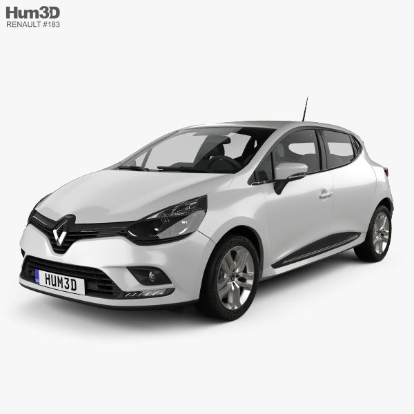 Renault Clio Business 5 Door Hatchback 2016 3d Model
