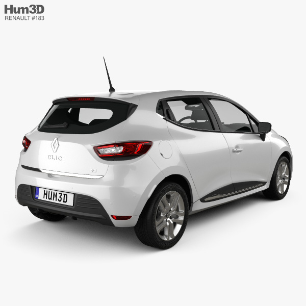 Renault Clio Business 5 Door Hatchback 2016 3d Model Vehicles On