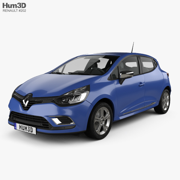 Renault Clio Gt Line 5 Door 2016 3d Model Vehicles On Hum3d