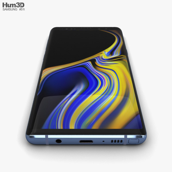 Samsung Galaxy Note 9 Ocean Blue 3d Model Electronics On Hum3d