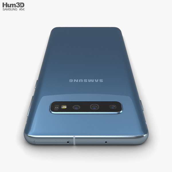 Samsung Galaxy S10 Prism Blue 3d Model Electronics On Hum3d