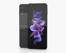 Samsung Galaxy Z Flip3 Phantom Black 3D 모델 