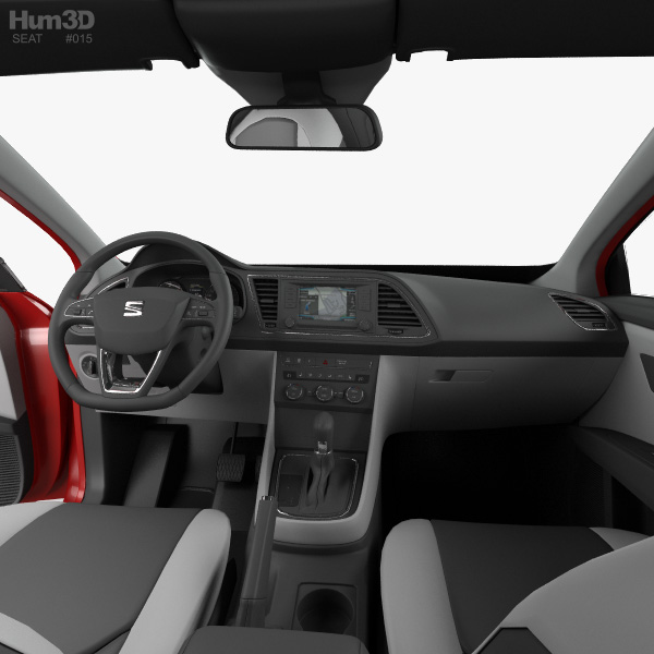 Seat Leon Fr 5 Door Hatchback With Hq Interior And Engine 2013 3d Model