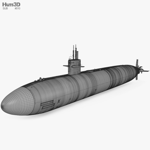 Los Angeles Class Submarine 3d Model Ship On Hum3d