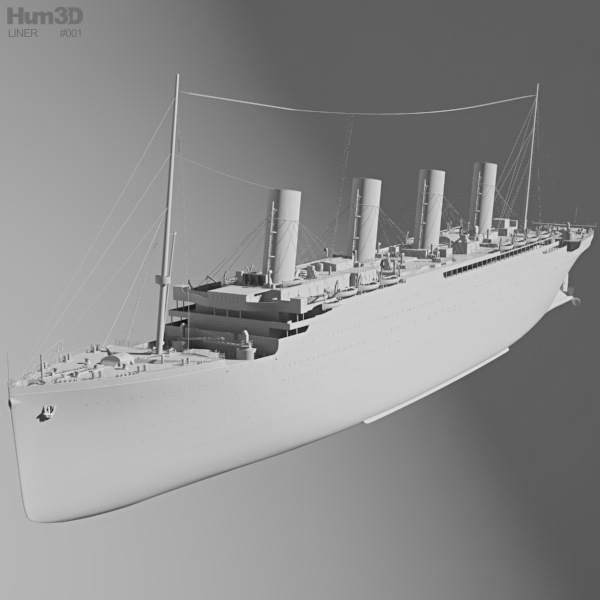 RMS Titanic 3D model - Ship on Hum3D