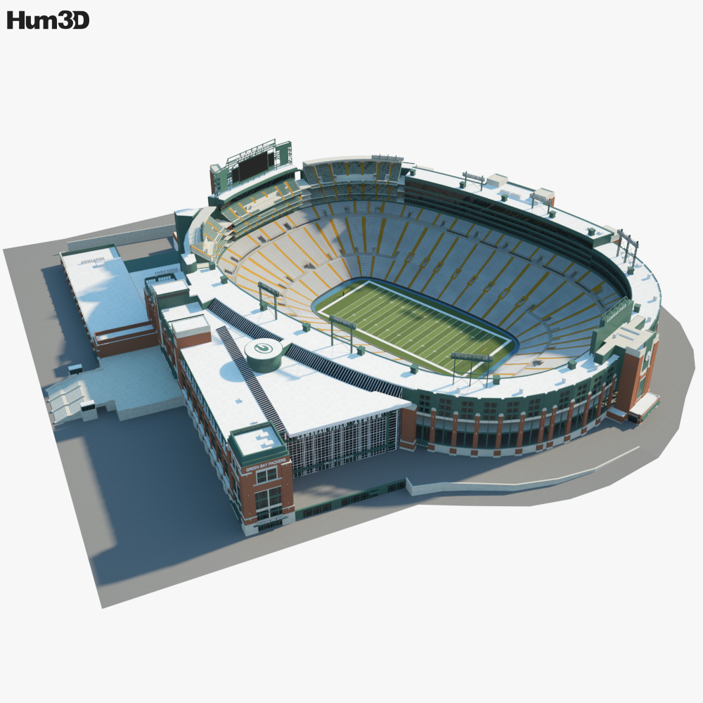 Lambeau Field 3D model Architecture on Hum3D