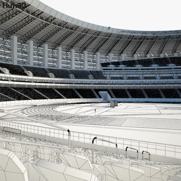 Baku Olympic Stadium 3D model - Architecture on Hum3D