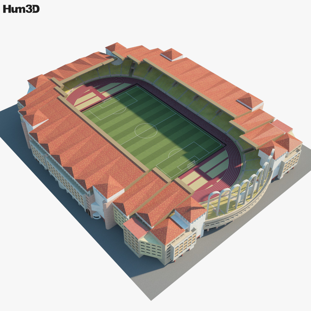 Stade Louis Ii 3d Model Architecture On Hum3d