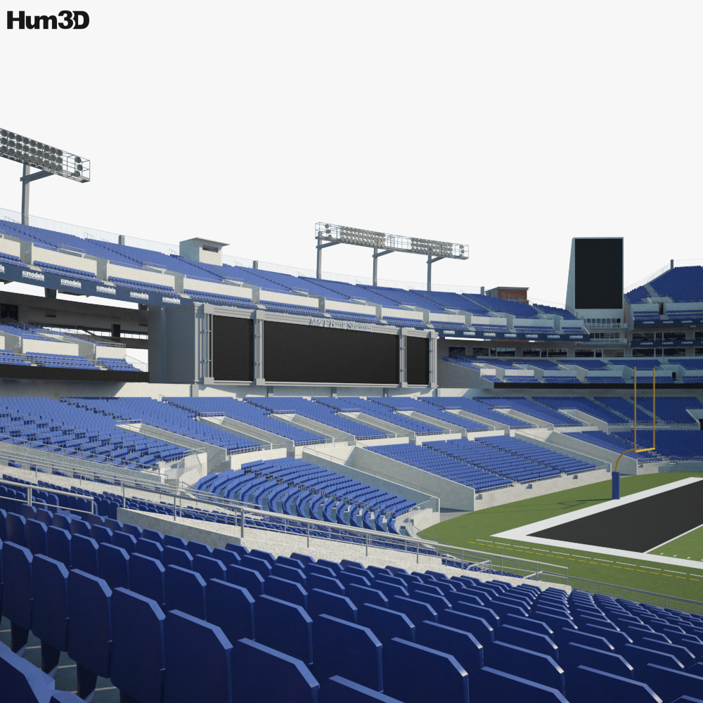 M&T Bank Stadium 3D model - Architecture on Hum3D