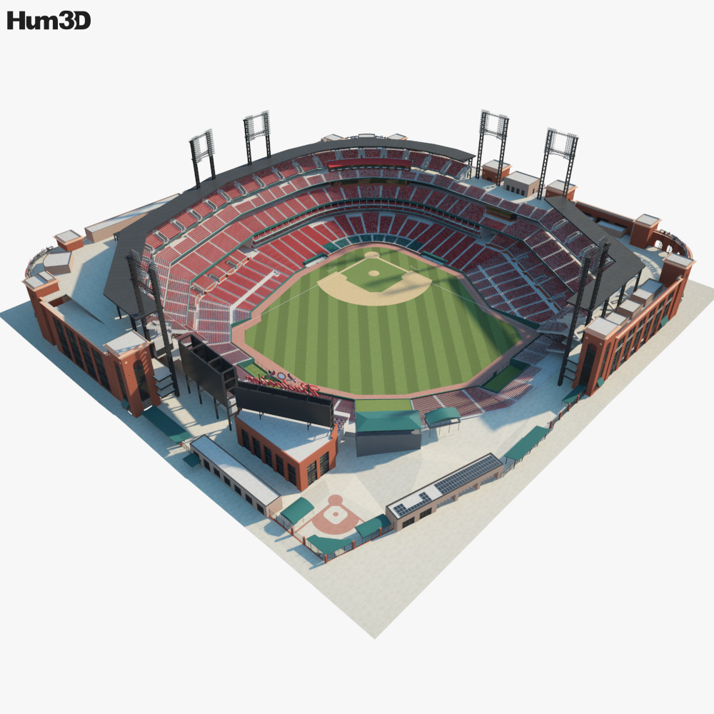 Busch Stadium 3D model Architecture on Hum3D