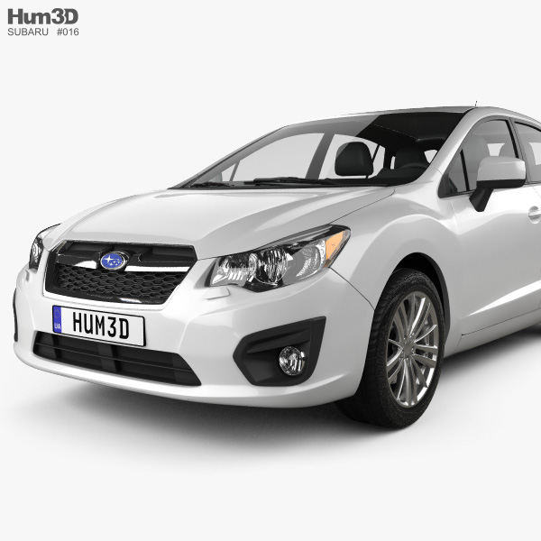 Subaru Impreza Hatchback 2012 3d Model Vehicles On Hum3d