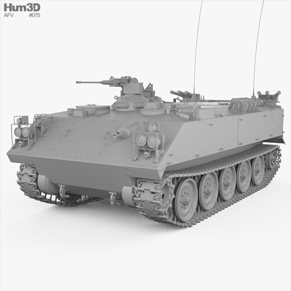 Type 73 APC 3D model Military on Hum3D