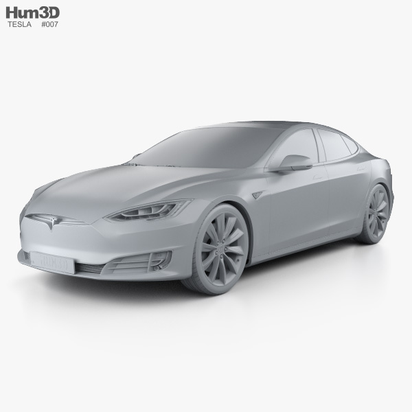 Tesla Model S 2016 3D model Vehicles on Hum3D