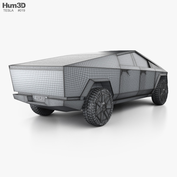 Tesla Cybertruck 2019 3d Model